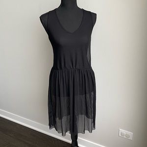 O2 Collection Black Mesh Dress